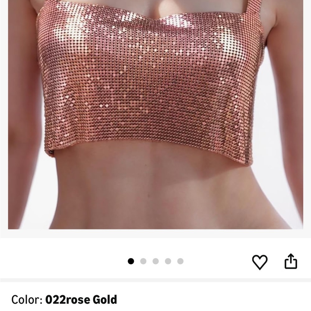 Bundle of 2 sparkle metallic tops
